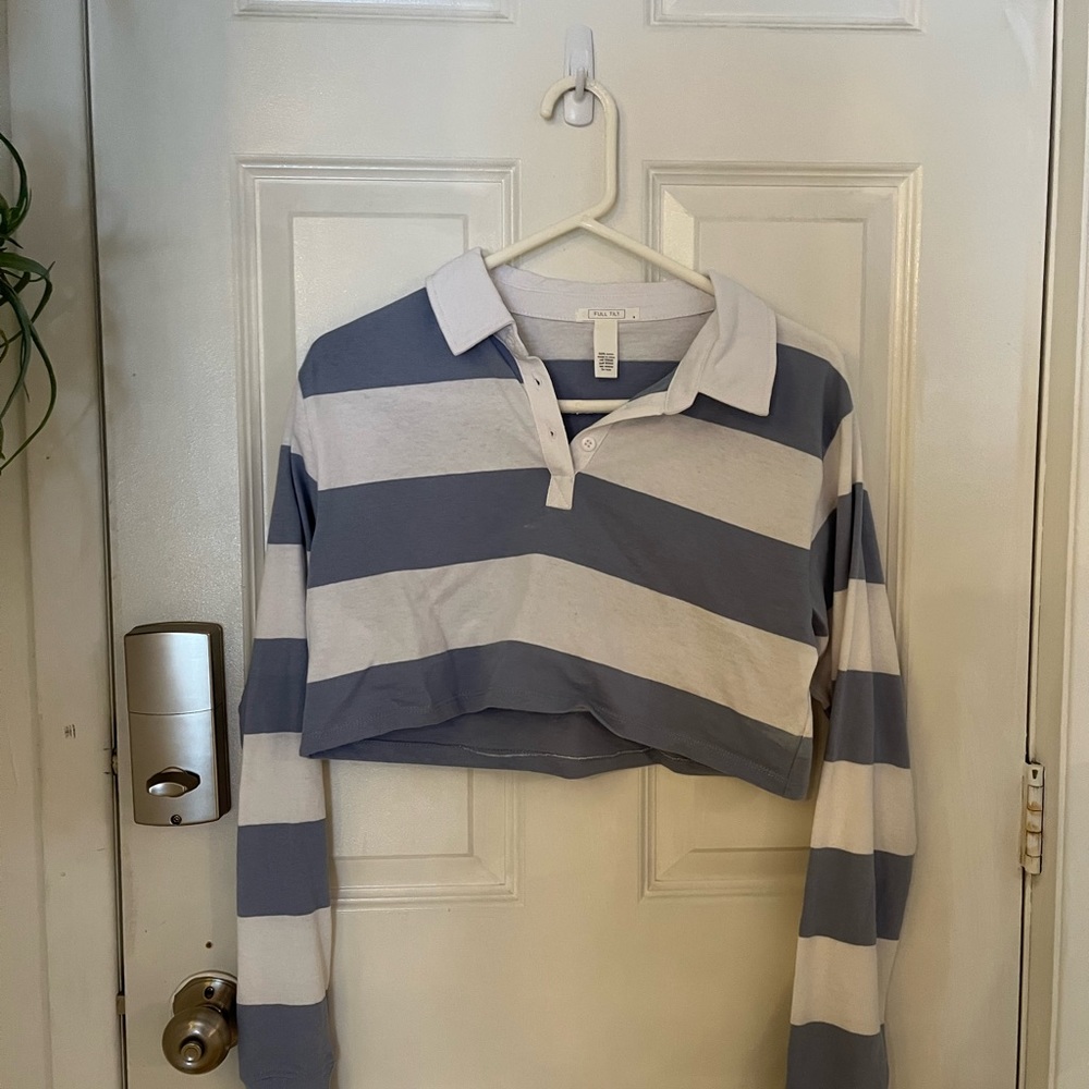 Cropped striped pacsun top